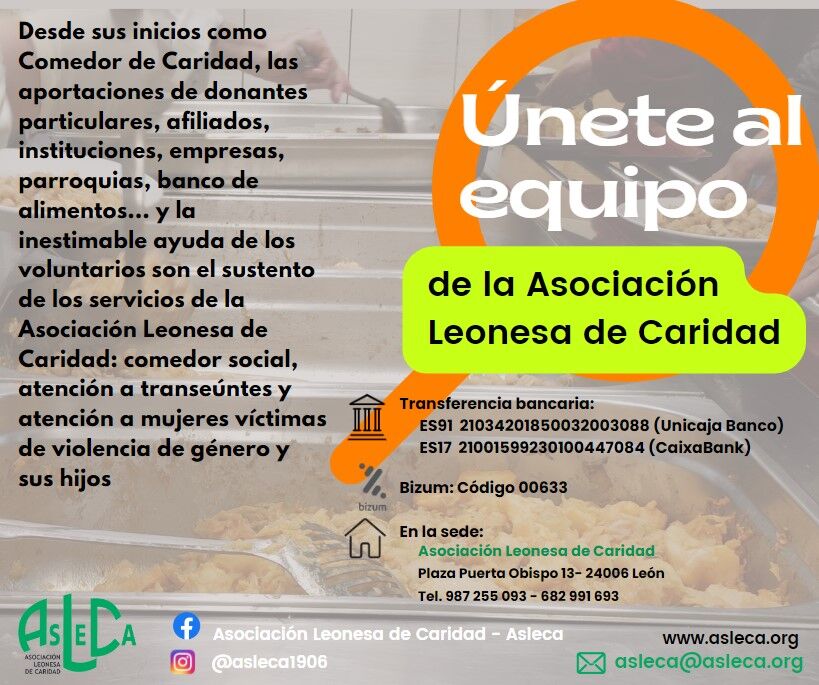 Asleca - cartel únete al equipo